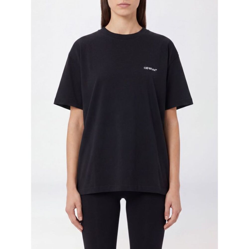 Off-White Women Off-White Arrow Logo Print Cotton T-Shirt